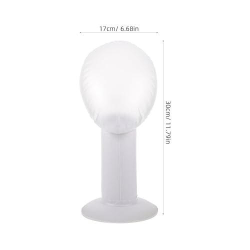 Evita deformaciones con la cabeza de maniquí inflable para pelucas 5