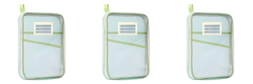 大きく開くL型ファスナー ジッパー式ファイル袋 連絡袋 a4 仕切り付き ファイルケース メッシュポーチ 半透明 マチ付き 大容量 防水 ドキュメントファイル 縦 取っ手付き ジッパーポーチドキュメントバッグ 書類整理 分類収納 通勤 通学 出張 会議 ビ