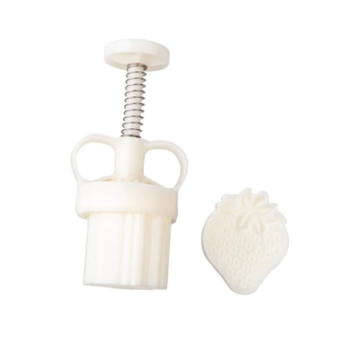 Luxshiny 1Pc Strawberry Shape Baking Mold Food Grade DIY Cookie Stamp Lightweight Hand Pressure Biscuit Tool for Family Baking Fun for Cakes Cookies