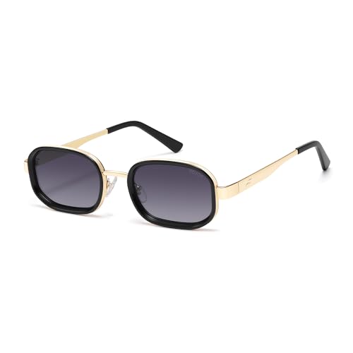 Image of SOJOS Trendy Rectangle Polarized Sunglasses for Women Men,Retro Square Shades Chic Sun Glasses SJ1291