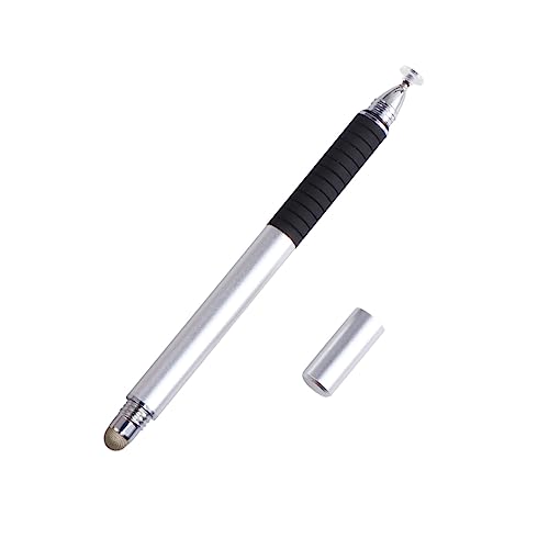 DOITOOL 2 1 Lápiz Capacitivo Bolígrafo Táctil Lápiz Óptico 2 En 1 Lápiz De Pantalla Táctil Silver