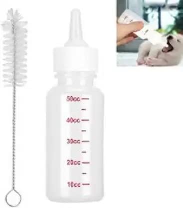Kapoor pets™ Milk Feeding Bottle Set for Puppies, for Cats and Dog, Kitten, Rabbit with Niple and Cleaning Brush,Bottle 60 ml White. (B0B2RXLWJW) Amazon Price History, Amazon Price Tracker
