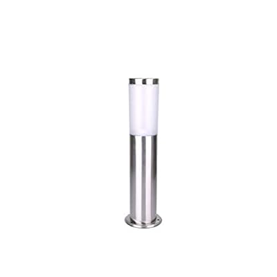 Memnk LED Outdoor Stainless Steel Post Pillar Lantern Antirust High Transmission Lampshade Bollard Lamp External Waterproof Pathway Patio Lighting Fitting IP55 Rated (Size : 1260cm)