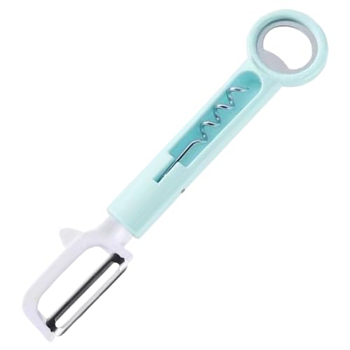 Sacacorchos - Sacacorchos Multiusos con Empuñadura Ergonómica | Pelador De Cocina - Para Viaje Camping Barbacoa Picnic Restaurantes Y Para Hombre Mujer Adulto