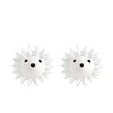 Kikkerland Set of Two Reusable Dryer Buddies for Laundry – Fabric Softener Dryer Balls – Control Static, Remove Wrinkles, Dry Clothes Faster, Hedgehogs