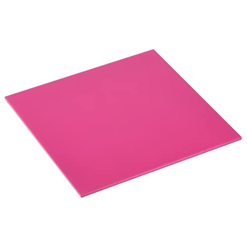 Image of MECCANIXITY PMMA Acrylic Sheets Colored Non Transparent 6 x 6 Inch Pink for Glass, DIY, Painting, Art Craft