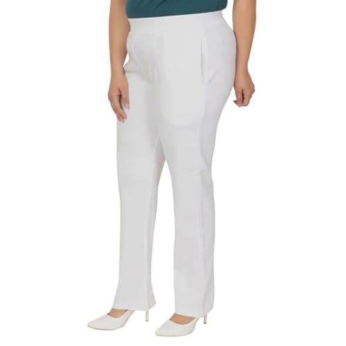 Image of Fashion Plus PlointTrandy Textured Trousers for Women | Women Loose Fit Trousers | Women's High-Waisted Pant | Women Trousers Pants | Korean
