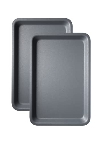 Kitcheneur® Lot de 2 plaques de cuisson antiadhésives de 31 cm de profondeur - Passe au lave-vaisselle et facile à nettoyer Cover