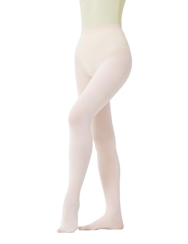 Image of Ultra-soft Ballet Tights High Elastic Convertible Dance Pantyhose 2 Ways to Dress (Toddler /Girls /Women)