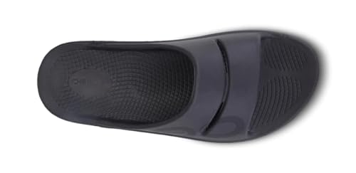 OOFOS OOahh Recovery Slide - Unisex (Matte Black Logo, US Footwear Size System, Adult, Women, Numeric, Medium, 13)4