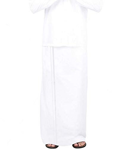 Pure Cotton White Single Dhothi_WRINKLE FREE WF - S