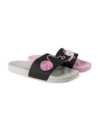 Image of Dedoles Slides & Slippers for Women & Men Summer Non Slip Shower Sandals Funny Designs Beach Shoes for Home Garden Bathroom Pool Gift