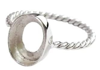 925 Sterling Silver Handmade Oval Bezel Ring Setting, Blank Oval Bezel For Resin, Ashes, Gemstone Work.