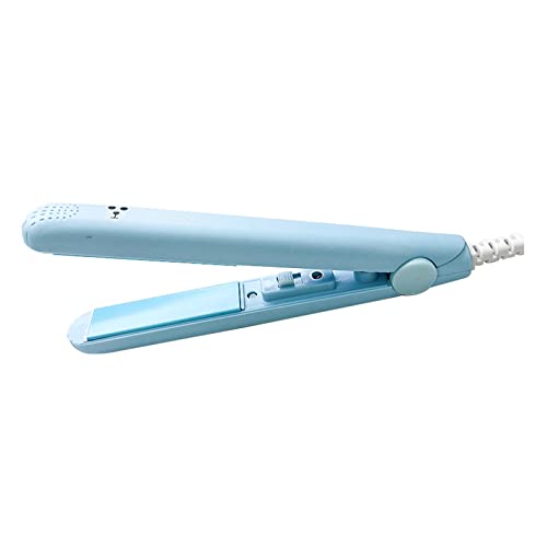 Curling Iron, Hair Straightener, 2 in 1 Small Hair Curler Iron for Travel, Portable Travel Flat Iron, Add Curls and Waves or Straighten, Perfect for On-The-Go Styling(6.7in)