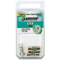 Jandorf Specialty Hardw Fuse Gda 3.15A Fast Acting 60668