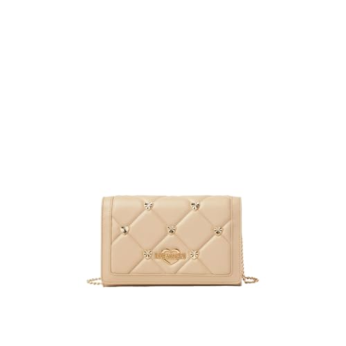 Love Moschino BORSA A SPALLA Donna, Crema, Taglia unica