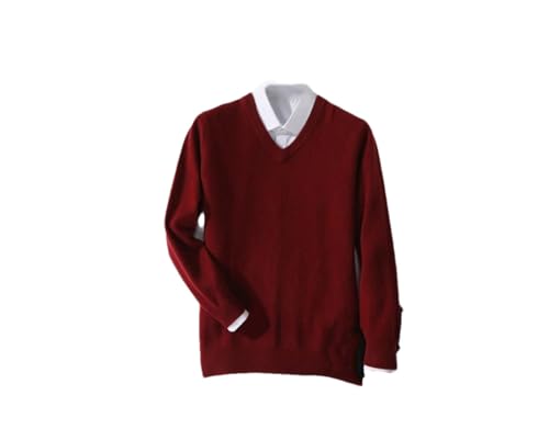 Men Cashmere Sweater Men Classic V-Neck Pullover Autumn Winter Warm Mens Jumper Sweater