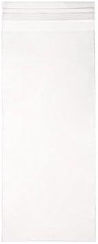 ClearBags 4 5/16" x 9 9/16" + Flap, Crystal Clear Bags 100 Pieces [B49A]