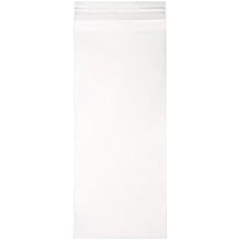 ClearBags 4 5/16" x 9 9/16" + Flap, Crystal Clear Bags 100 Pieces [B49A]