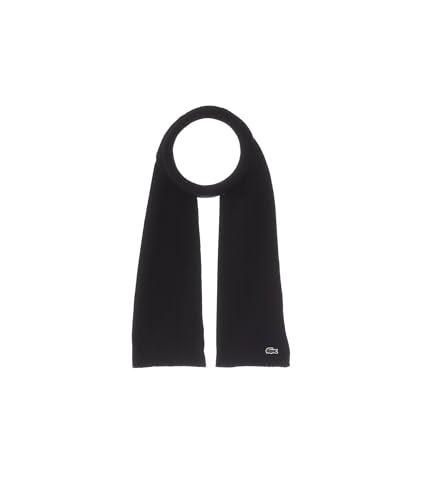 Lacoste womens Ribbed Wool Scarf