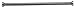 Bobrick 207x36 304 Stainless Steel Shower Curtain Rod with Concealed Mounting, Satin Finish, 1" Diameter x 36" Length