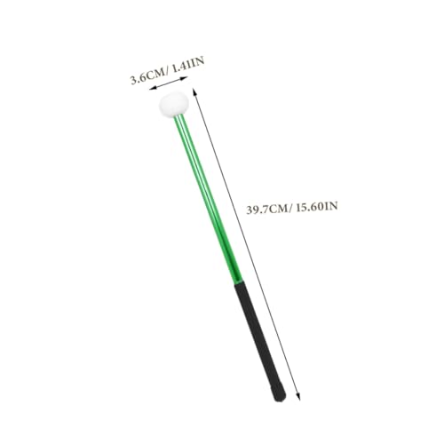 2 Baquetas de aluminio con cabeza de fieltro para batería marcha, reemplazo para percusión miniatura 2