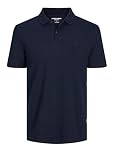 Jack & Jones Men's Jjebasic Noos Polo shirt, Blue (Navy Blazer Detail: Slim Fit), L UK