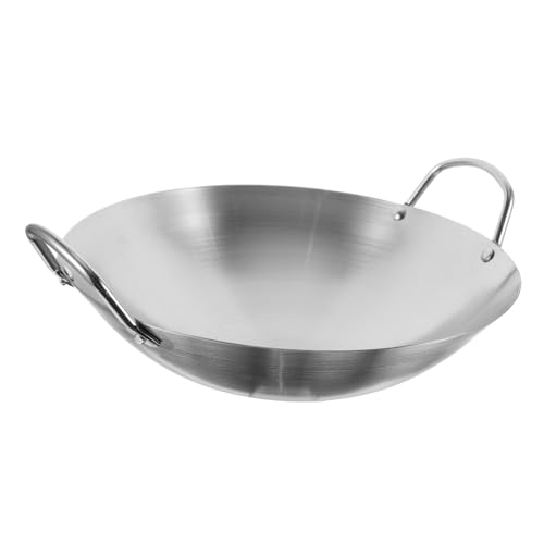 Wok de Acero Inoxidable con Asas Binaurales Práctico miniatura 1