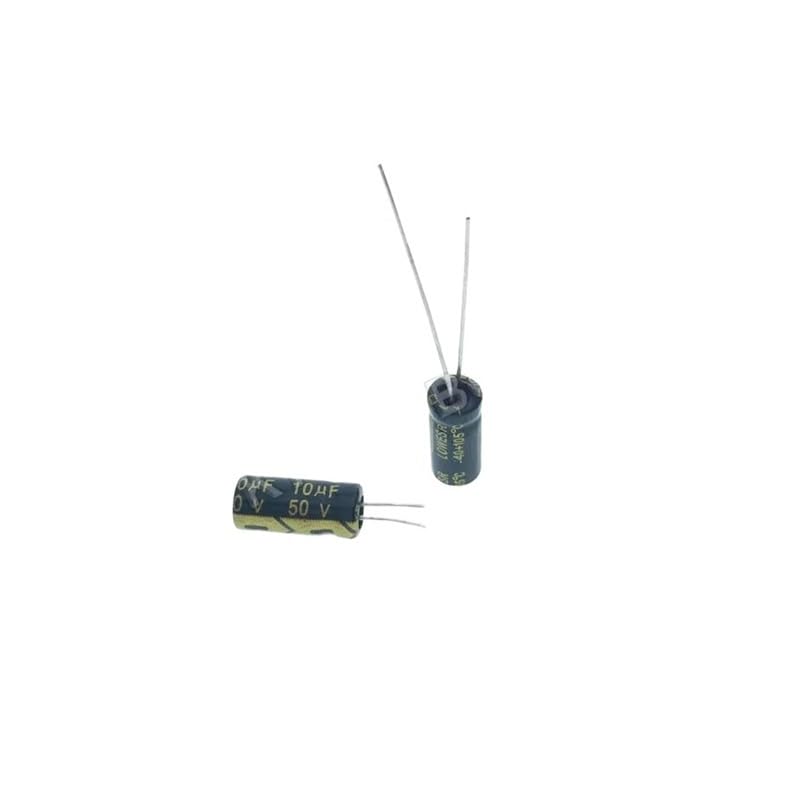 Condensateurs 10uF 50V radiaux en aluminium pour réparation électronique | Lot de 50 pièces