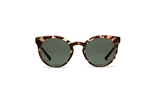 Lunettes de soleil œil de chat KOMONO Lulu unisexes en bio-nylon noir