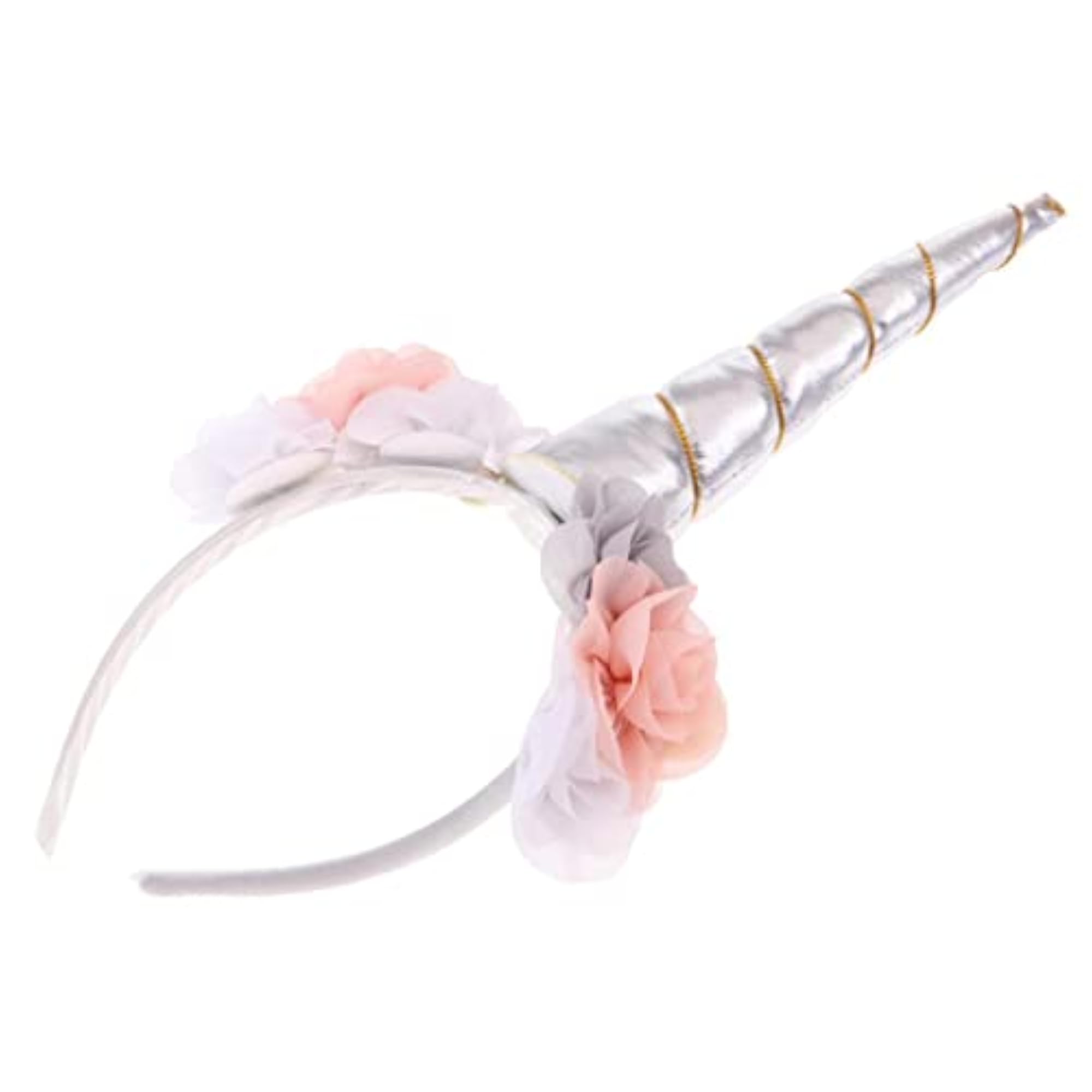 Floral Unicorn Horn Ear Headband for Children's Party Costume