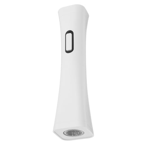 DECOMELODY Abridor de Vino Eléctrico Abs Blanco, Compacto y Portátil, Función Botón para Abrir Botellas, Adecuado para Hogar y Regalos, Incluye Abrebotellas y Removedor de Botellas de