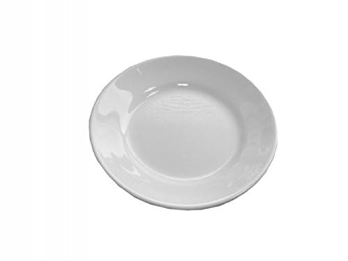 Saturnia Piatto Piano in Ceramica Tivoli Colore Bianco Conf 12 Pz. 14814