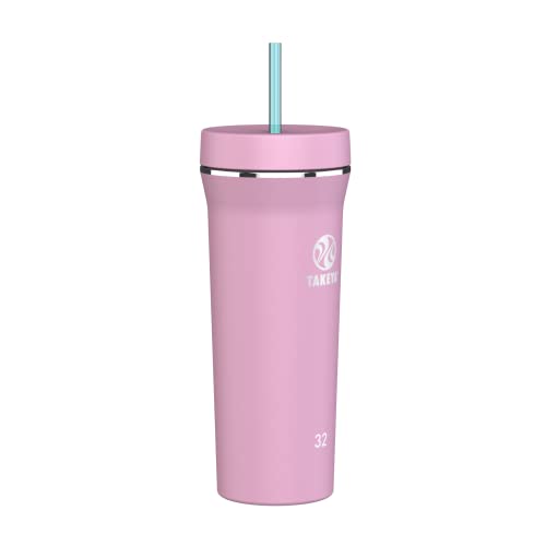 Image of Takeya 32 oz Stainless Steel Insulated Tumbler with Straw Lid, Premium Quality, Sweatproof