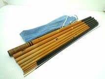 Amazon.co.jp: 骨董品 竿光銘 銘竿 在銘 銘有 刻印 和竿 竹竿 10本継