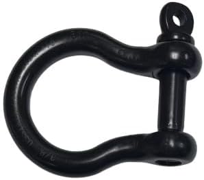 US Stainless Black Stainless Steel 316 Forged Bow Shackle 3/8" (10mm) Marine Grade - Image 6