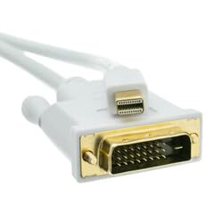 [Pack of 2] Mini DisplayPort to DVI Video Cable, Mini DisplayPort Male to DVI Male, 6 Foot