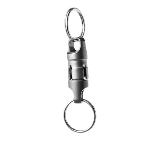Connecteur des anneaux clés, porte-clés pivotant | Anneaux de fixation de sac à dos détachable - Carabiner clé portable, clip de trousseau rotatif pour les activités de plein air