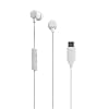 Skullcandy Jib USB-C Wired Earbuds with Noise Isolating Fit, in-Line Microphone Call and Track Control for iPhone Android, Ear Gel Sizes Included for Custom Fit - Bone
