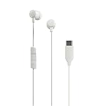 Skullcandy in-Ear Wired Earbuds with USB-C, Noise Isolation, Microphone, Call and Track Control, Enhanced Audio Drivers, Compatible with Smartphones, Tablets, and Laptops – Bone
