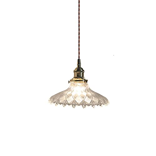 Plafonnier éclairage suspendu en cuivre avec lustre cristal ajustable pour loft L