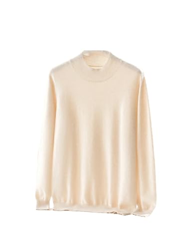 Dcvmvmn Men's Half High Collar Solid Color Sweater Cashmere Blouse Autumn/Winter Pullover