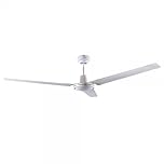 Bilake Ventilador de Techo Industrial 142 cm Grande económico sin luz para Exterior terraza en Color Blanco, Negro y Diferentes mandos