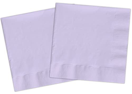Serviettes en papier FSC compostables (33 x 33 cm, double voile), 20 pièces, violet lavande