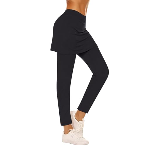 Xiaojmake Women's Skirted Leggings Tummy Control High Waist