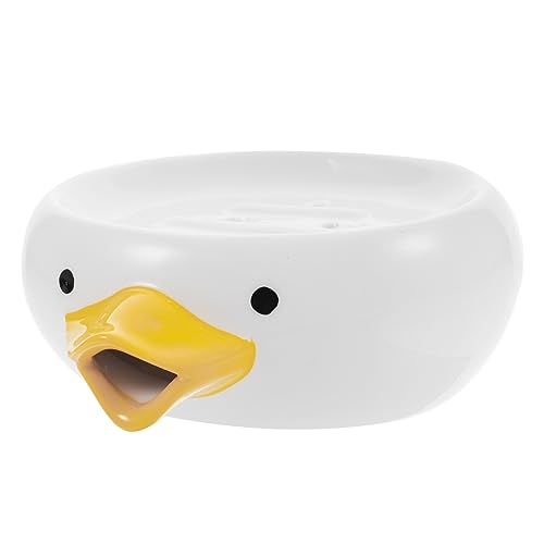 Ciieeo Ceramic Cartoon Soap Dish Adorable Soap Holder for Bathroom Kitchen Detachable Design Decorative Container Fun Functional Home Accessory