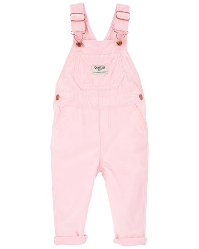 OshKosh B'Gosh Baby Girl World's Best Overalls, Pink, 6M