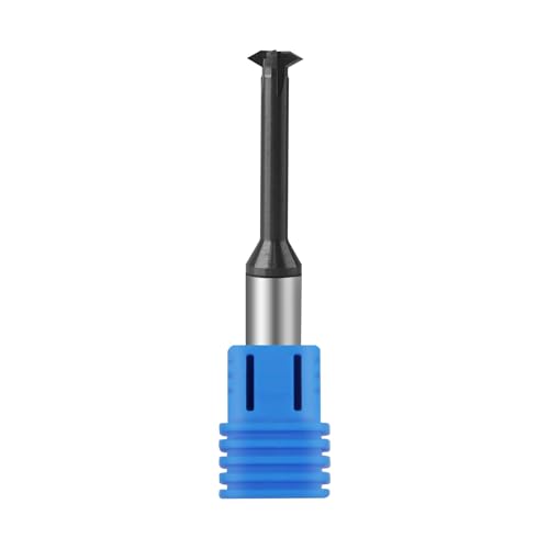 Image of 12-32 TPI Single Pitch 1 /2in Solid Carbide Thread end Mill, 0.372in Cutting Diameter, Necked to Thread 1.125in Deep, 4 Flute Bits Tool for Medium Hardness Steel, Brass, Iron