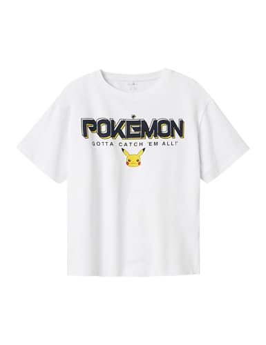 NAME IT Nkmmat Pokemon Nreg SS Top Box Sky, Blanco Brillante, 116