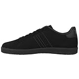 Lonsdale Herren Oval Turnschuhe Sport Schuhe Freizeit Sneakers Schnuerschuhe Schwarz/Schwarz 9 (43)